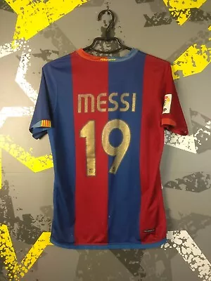 Messi #19 Barcelona Home Football Shirt 2006 - 2007 Jersey Nike Young XL Ig93 • $25.49