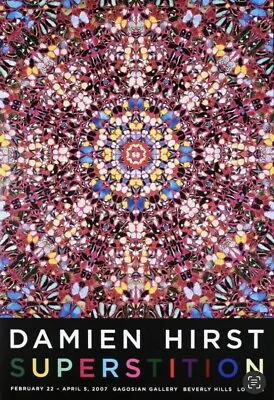 Damien Hirst  Gagosian Exhibition Poster With Provenance. 100 X66cm 2007 • £75