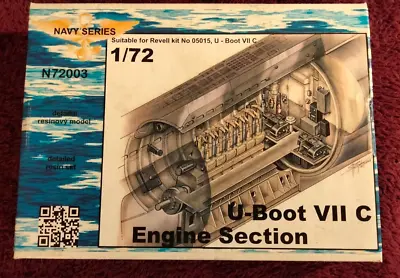 CMK 1:72 U-Boot VII C Engine Section Resin Detail Set N72003 F/ Revell Kit 05015 • £49.90