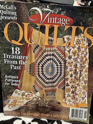 McCall's Vintage Quilts Magazine 18 Patterns Annual 1999/2000 • $9.95