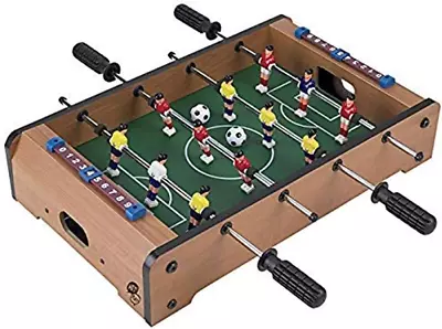 Foosball Table - 20-Inch Mini Soccer/Football Game For Game Room And Mancave • $49.33