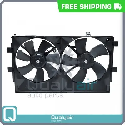 Dual A/C Radiator Cooling Fan Assembly W/ Motor For 08-17 Mitsubishi Lancer • $102.95