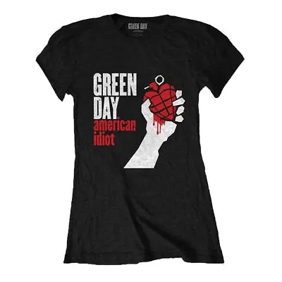 £15.95 • Buy Womens Green Day American Idiot Black Fitted T-Shirt - Retro Music Tee