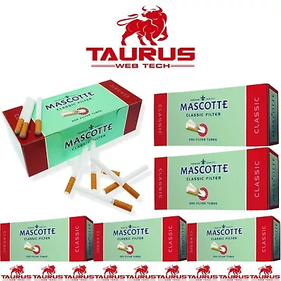 £29.95 • Buy 2000x MASCOTTE Classic Filter TUBES Tips Paper Smoking Cigarette Fill Tobacco UK