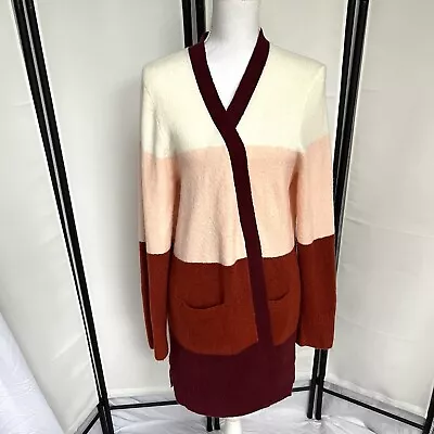 J.Crew Womens XL Colorblock Open Cardigan Sweater Oversized SOLD OUT @ JCREW D3 • $22.48