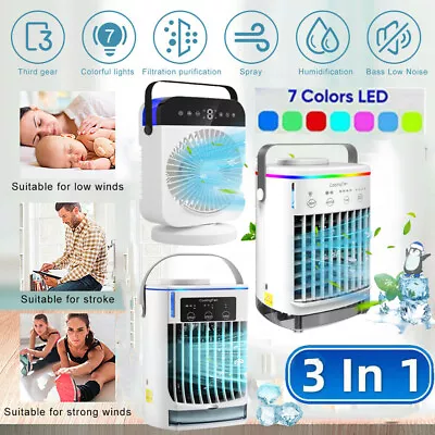 Evaporative Portable Air Cooler Fan Humidifier Mini Air Conditioner Cooling Home • $23.95