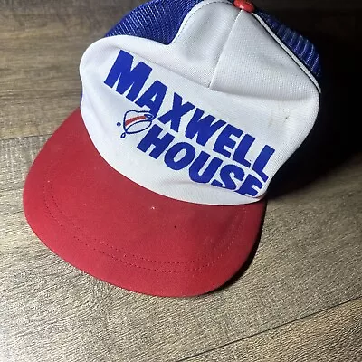 Vtg Maxwell House Trucker Hat Made In USA  • $44.99