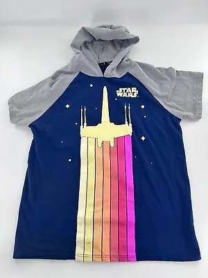 Star Wars Women’s X-Wing Short Sleeve Hoodie Shirt X-Large  • $25