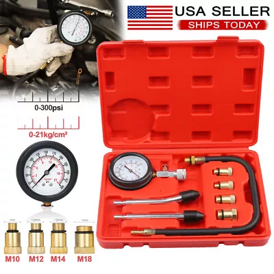 Petrol Engine Cylinder Compression Tester Kit For Automotive Motorcycle Tool Kit • $17.66