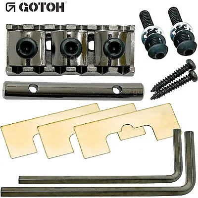 Gotoh GHL-1 Locking Nut - Through Neck Type - 1-11/16 (R4) 43mm - COSMO BLACK • $28.99
