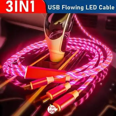 Fast Charging Cable LED Universal Multi Function Cell Phone Charger Cord 3-in-1 • $5.95