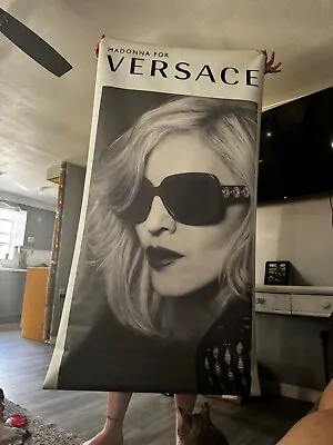 Madonna Versace Sunglasses Display Promo Banner 29  X 66  Canvas • $500
