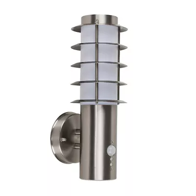 £24.99 • Buy Outdoor LED Wall Light PIR Sensor Lantern Stainless Steel Outside Lighting IP44