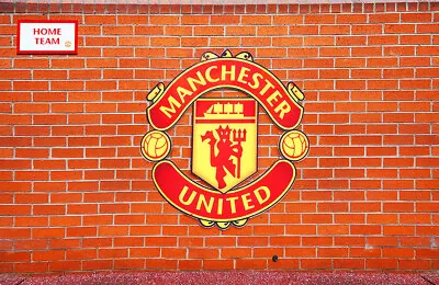 Photo Mural-FOOTBALL-(5942)-NON WOVEN-Wallpaper-Wall-Art-MANCHESTER UNITED XXL • £79.90