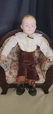 Vintage 1950’s Martha Chase 17” Boy Doll Original Clothes Molded Hair • $64.77