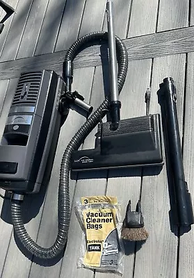 ELECTROLUX  Aerus Lux Classic Canister Vacuum Black Grayw Hose Attachments VIDEO • $299.99