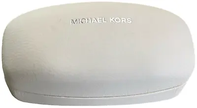 MICHAEL KORS Cream Textured New York Sunglasses/Glasses Hard Clamshell Case ONLY • $10.95