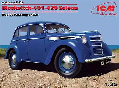 ICM 1/35 Moskvitch 401-420 Saloon Soviet Passenger Car #35479 (Sealed) • $27.50