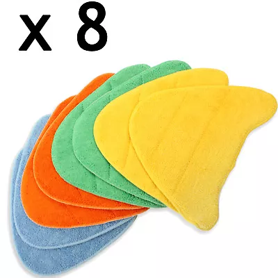 8 Cleaning Covers Pads For VAX Total Home Master 2 In 1 Steam Cleaner Floor Mop • £15.95