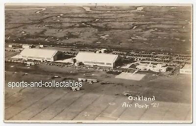 Oakland California - Aerial View Of Oakland Airport - C1934 Rppc • $29.99