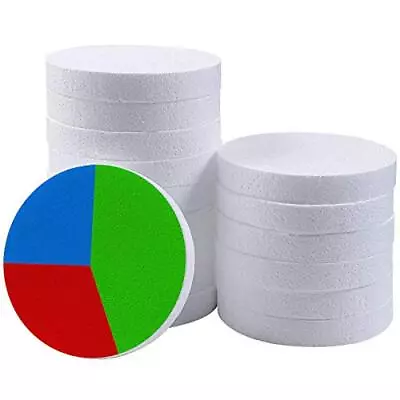 16PCS Round Craft Foam Disc 6 X 6 X 1 Inch White EPS Foam Circle Blank Foam C... • $25.61