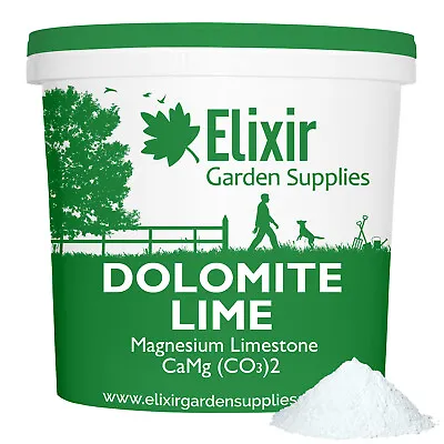 Dolomite Lime Magnesium Limestone Fertiliser 500g-25kg Tubs | Soil Improver • £6.99