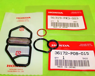 Genuine Acura Honda Vtec Solenoid Gasket Upper & Lower & O-ring Set B16a B18c  • $38.95