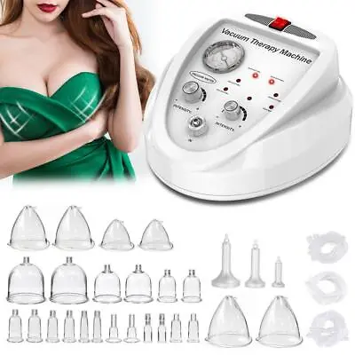 Breast Enlargement Butt Enhancement Vacuum Therapy Body Massage Machine / Cups • £140.11