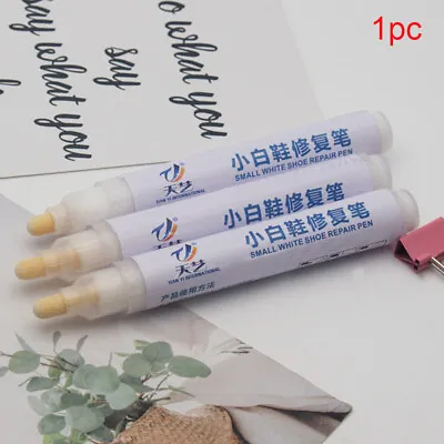 White 8ml Permanent Fabric Paint Marker T-Shirt Pen For Ches Shoes Graffiti • £5.06