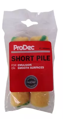 ProDec Roller Paint Sleeves 4  Short Pile Mini Refill Emulsion Walls Ceilings • £2.99