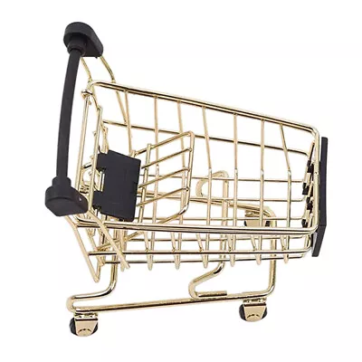 Doll House Shopping Cart Miniature Toy Shopping Cart Micro Shopping Cart • $11.01