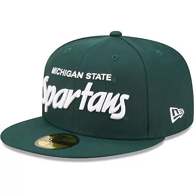 Men's New Era Green Michigan State Spartans Script Original 59FIFTY Fitted Hat • $27.74