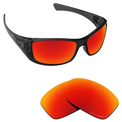 Hawkry SaltWater Proof Fire Red Replacement Lenses For-Oakley Hijinx -Polarized • £20.38