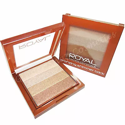 £3.69 • Buy Royal Bronzer Bronzing Brick Stripy Shimmer Powder Bronze & Highlighter Contour
