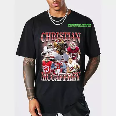 Christian McCaffrey Vintage Washed T-Shirt  Running Back Homage Graphic Unisex L • $16.99