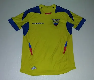 2014 SELECCION ECUADOR FEF Home MARATHON L WORLD CUP CONMEBOL JERSEY Xs S M L Xl • $90.99