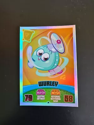 Topps Moshi Monsters Mash Up! Series 3 Code Breakers Rainbow Foil Wurley Card • $12.63