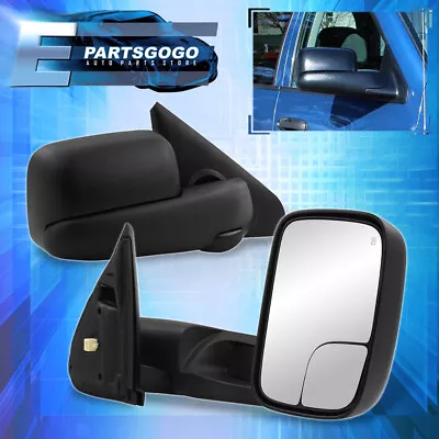 For 02-08 Dodge Ram 1500 Power Extendable Telescopic Heated Towing Mirror Set • $88.99