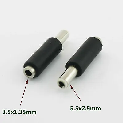 DC Power 5.5mm X 2.5mm Male Plug To 3.5mm X 1.35mm Female Jack Adapter Connector • $1.37