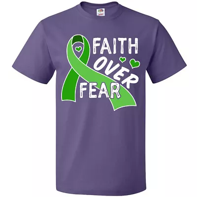 Inktastic Mental Health Awareness Faith Over Fear T-Shirt Hearts Gift For Mom • $14.99
