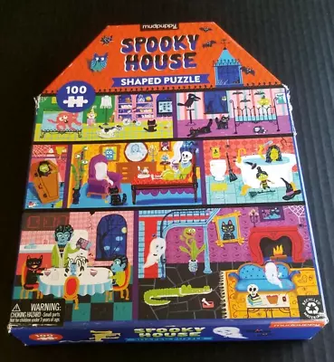 Mudpuppy Spooky House Shape 100 Piece Jigsaw Puzzle 17 X22  • $7.99