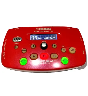 [MINT-] BOSS VE-5 Vocal Performer Effect Processor Red From JAPAN • $194.99