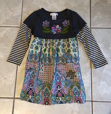 Mimi & Maggie Girls Dress Long Sleeve Embroidered Sz 4T • $15.99