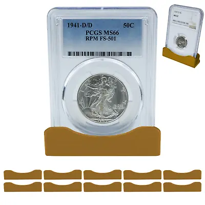 (10) Coin Slab Holders Display Stand PCGS NGC Easel Box Case Storage Collector • $8.96