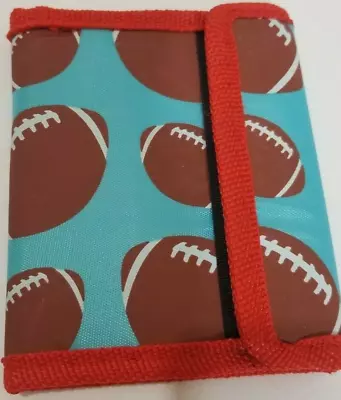 Nylon Wallet - Foldable - Soft - Football Pattern • $4.99