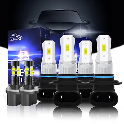 For GMC Sierra 1500 SLE SLT Cab Pickup 1999-2002 LED Headlight Fog Light Bulb A+ • $39.99