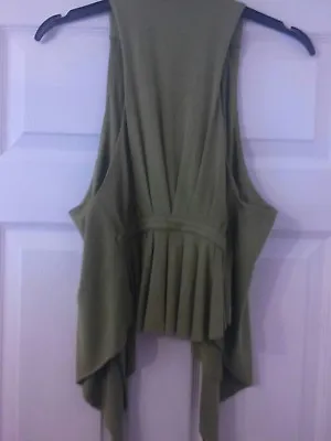 Yong Kim 12 Pleated Back Modal Waistcoat Island Green  • £34