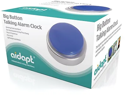 Big Button Talking Alarm Clock For Children Blind Partially Sighted Elderly • £12.99