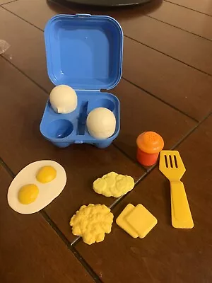 1987 Fisher Price Fun With Food Eggs #2127 Blue Carton • $14.99