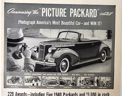 Picture Packard 120 Convertible Coupe 1940 Car Ad Magazine Print • $11.33